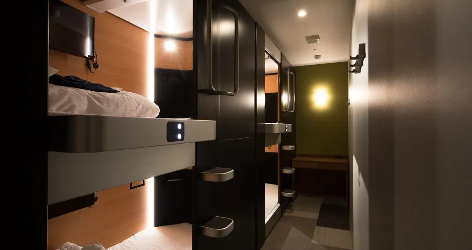 Japanese personal workspace capsule