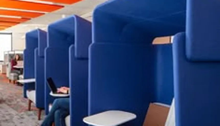 zen inspired private work pod